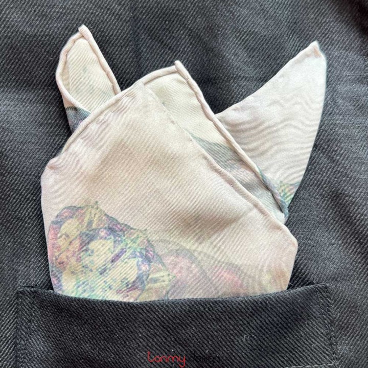 Uril silk square scarf 27X27cm- M2